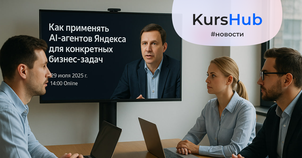 Яндекс проведёт бесплатный вебинар по внедрению AI-агентов в бизнес 29 июля