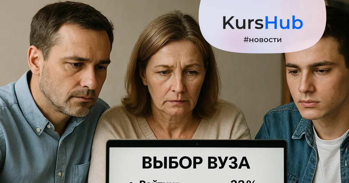 Каждый третий родитель выбирает вуз по рейтингу: 33% ориентируются на престиж, 32% — на цену