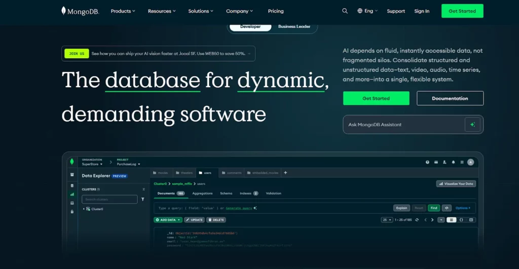 MongoDB сайт