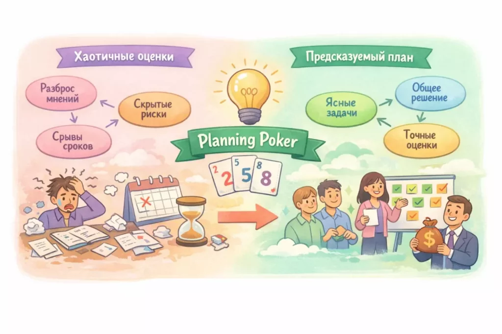 команда planning poker