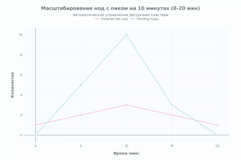 Ноды и поды.