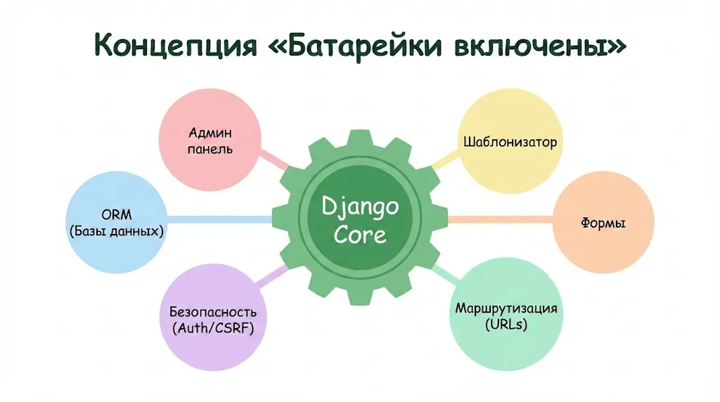 Схема модулей Django