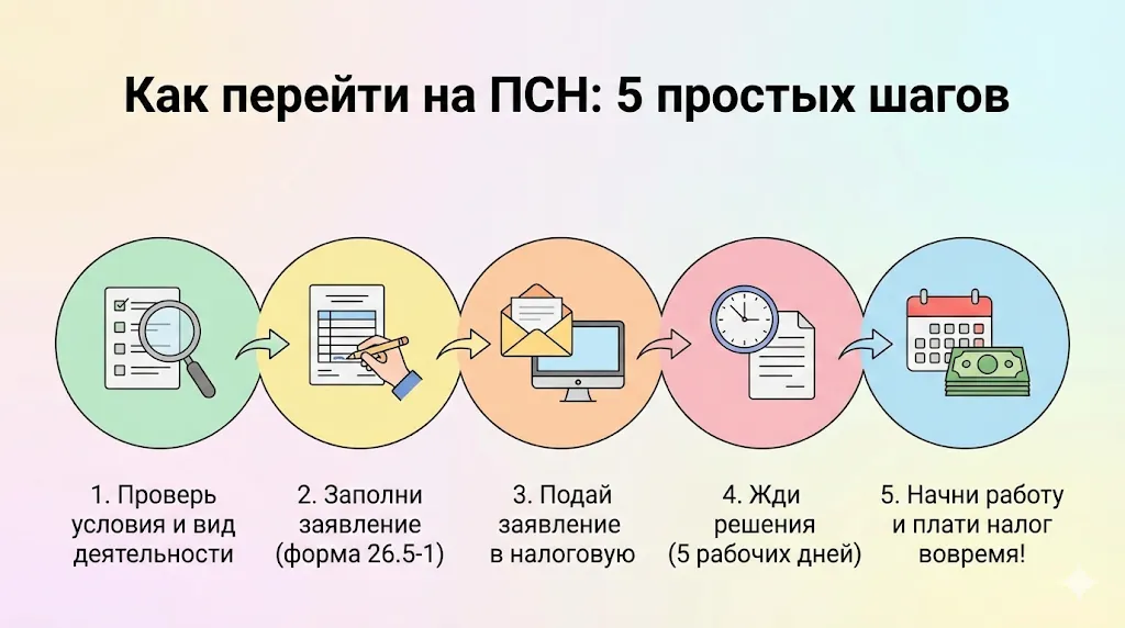 схема перехода на патентную систему .