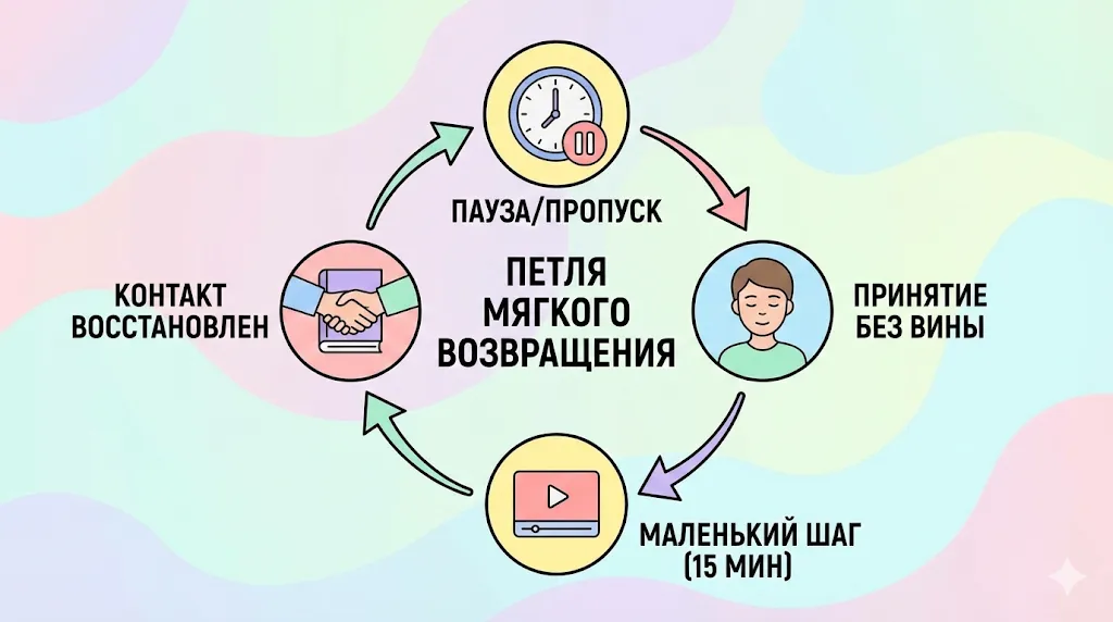 Петля возвращения к учебе.