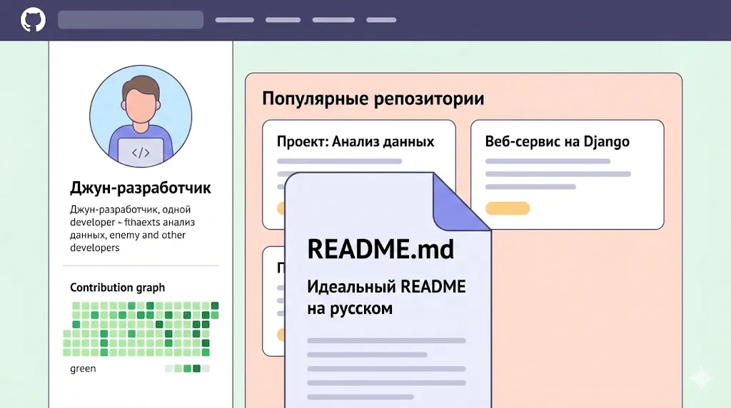 Идеальное оформление GitHub.