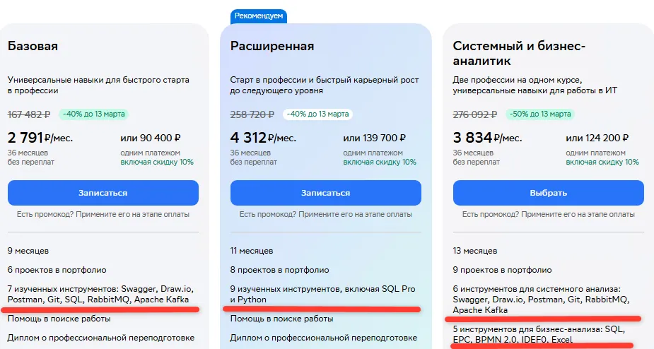 инструменты нетология