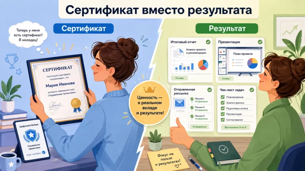 сертификат результат