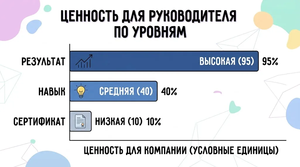 Сравнение уровней компетентности.