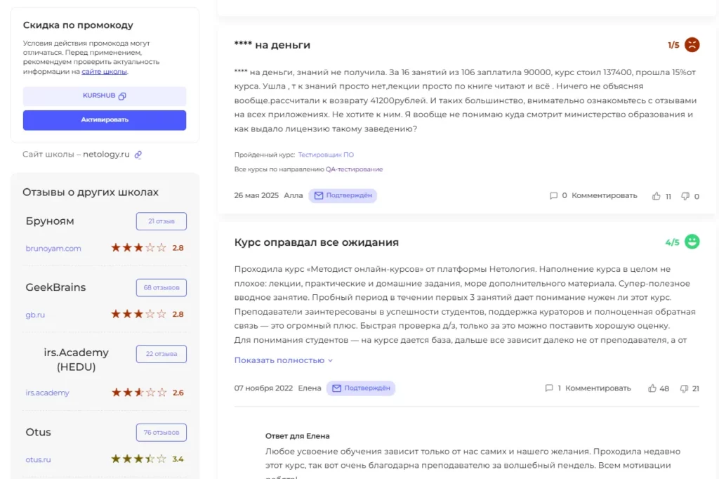 Kurshub отзывы