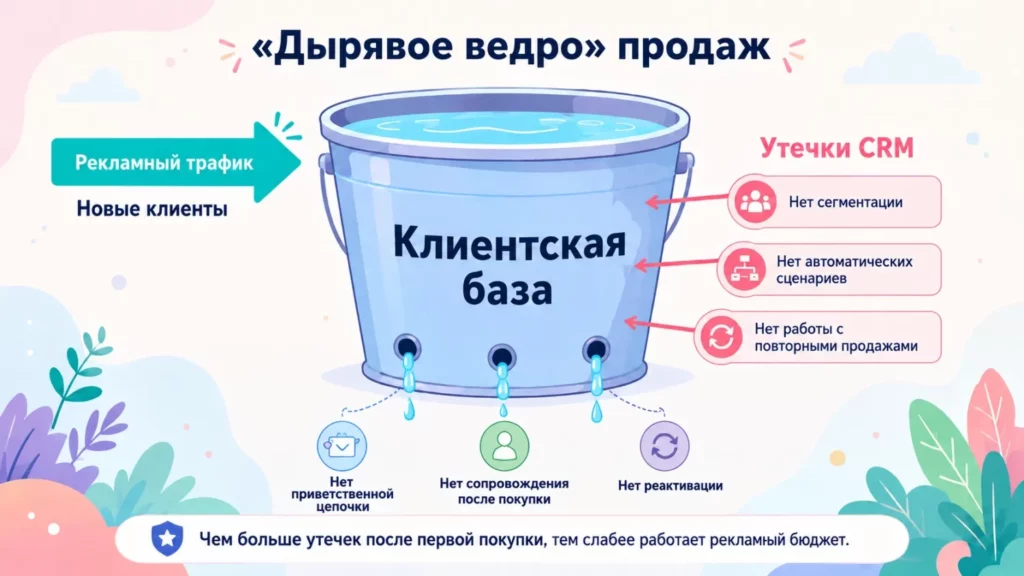 Дырявое ведро.