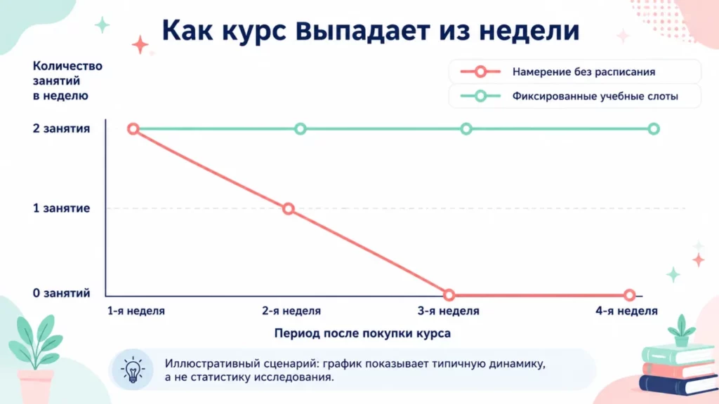 Курс выпадает