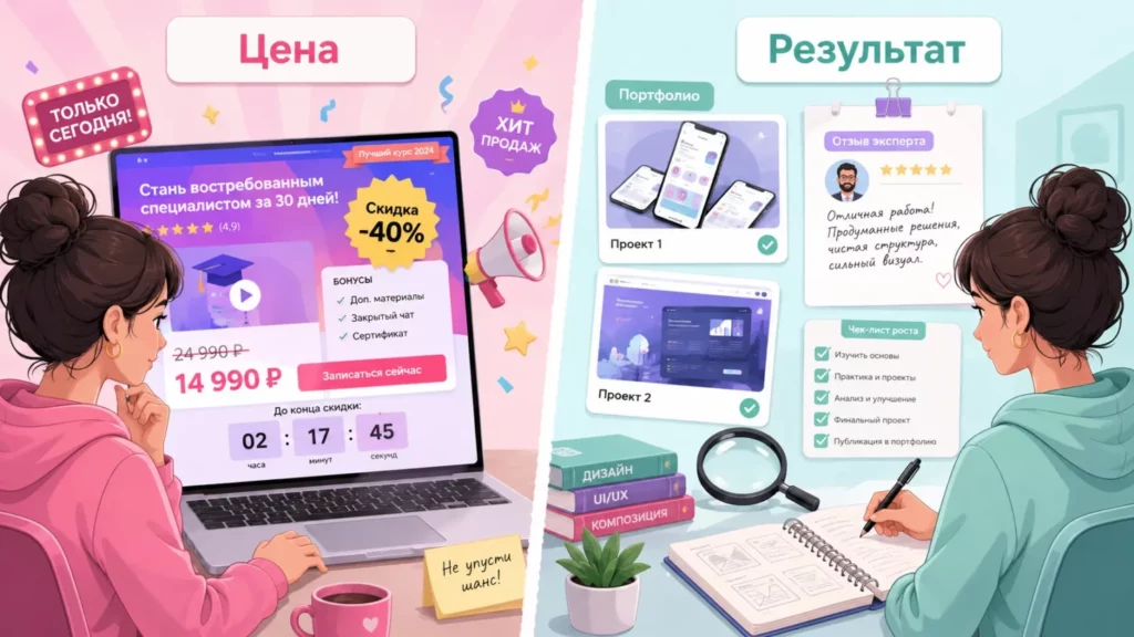 Цена и результат