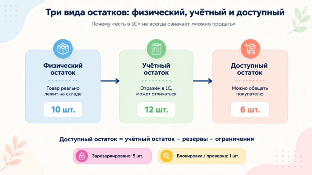 Виды остатков